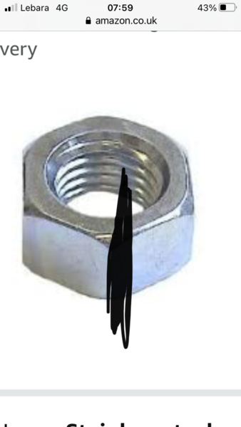 M6 Full Nut (20 Pack) 6mm A2 Stainless Steel Hex Hexagon Nuts Free UK Delivery  Amazon.co.uk DIY & Tools.png